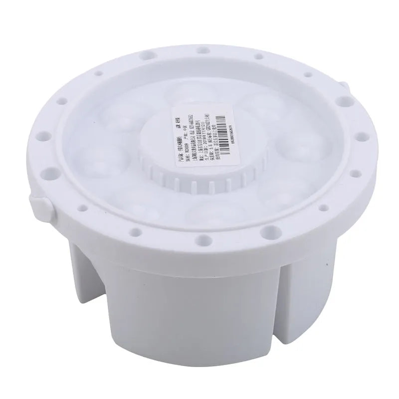 White plastic art brush holder with 16.5 cm diameter for painting supplies