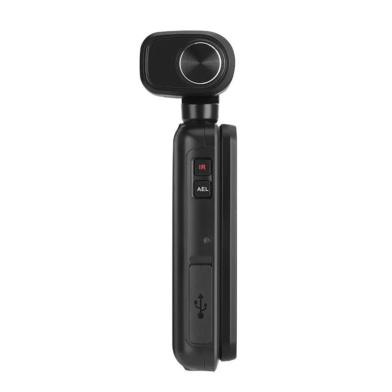 M3 pocket camera black with 180 degree flip screen open showing 3.5 inch LCD touchscreen