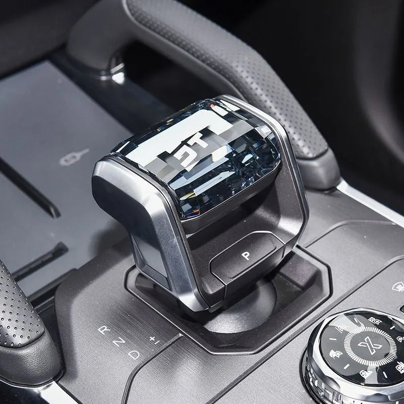 Colourful light changing crystal car gear lever for Chery vehicles
