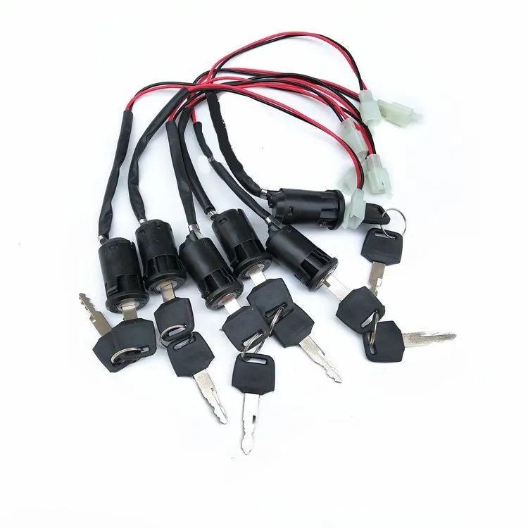 Waterproof plastic electric door lock for car ignition and vehicle security systems.