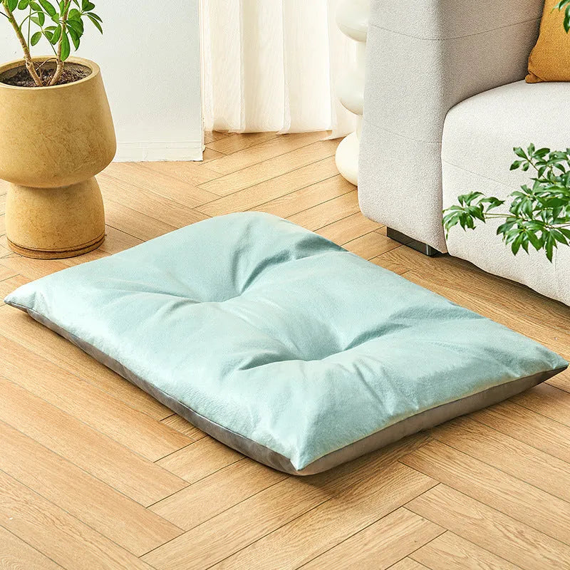 Cooling summer pet mat for dogs and cats in blue or coffee colour options