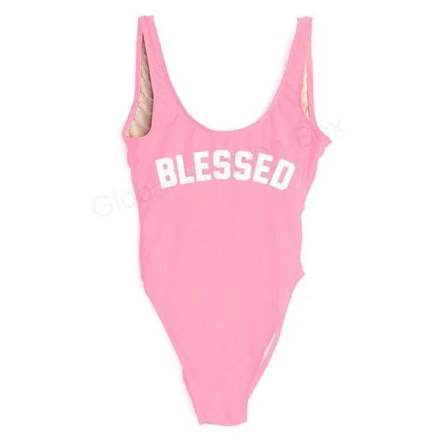 Blessed Swimsuit one-piece polyester nylon women's swimwear in multiple colours with height-based sizing