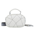 Retro three-layer patchwork small bag, PU exterior, polyester lining, 20x15cm, available in five colours