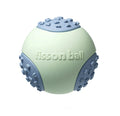 Green and pink durable rolling ball dog toy with 64mm diameter for small medium dogs