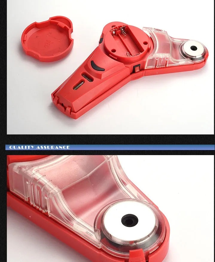 Red portable laser level tool for decoration and woodworking alignment projects