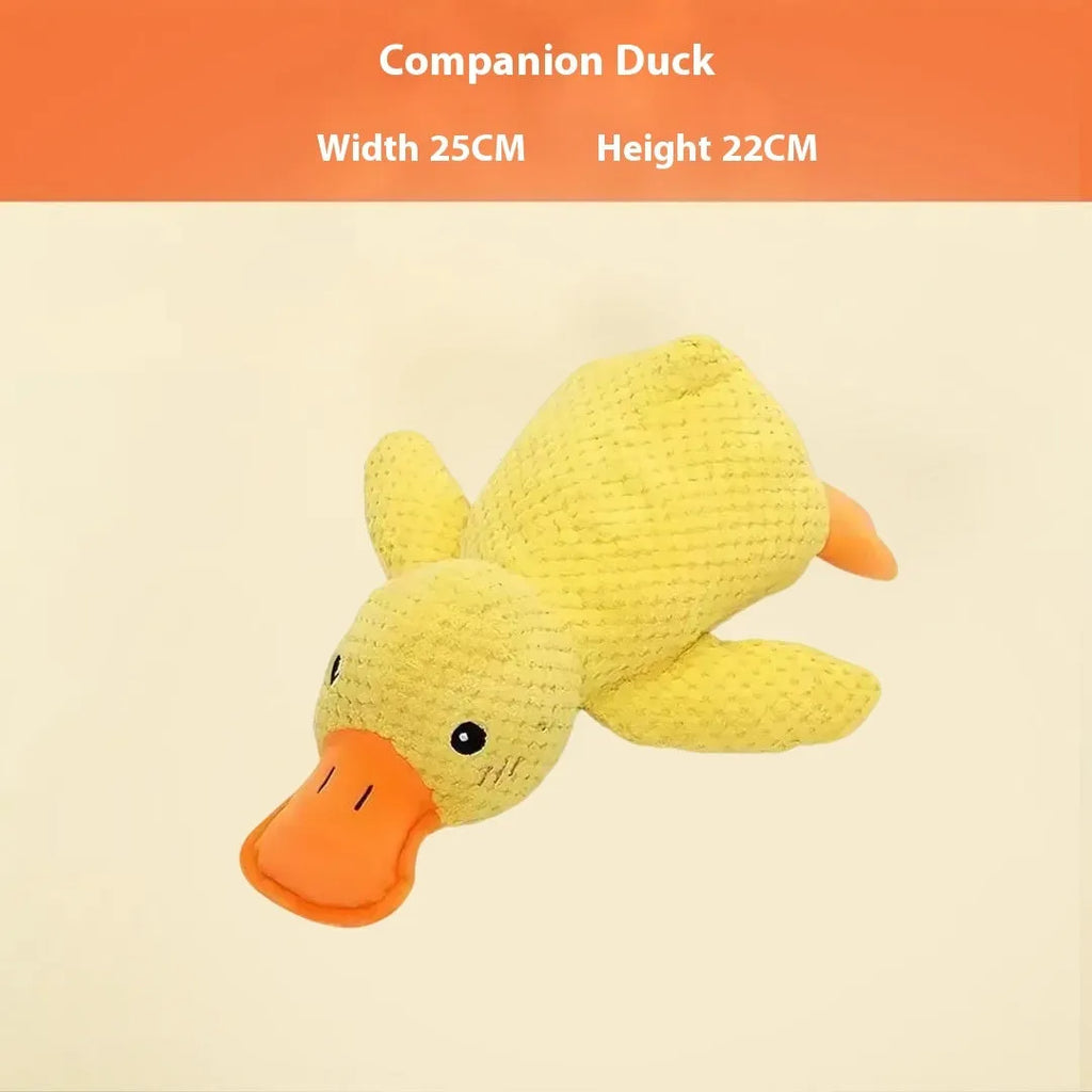 Soft plush puppy toy in character styles including a rechargeable duck, a donkey, a blue elephant, a vertigo dog, and a winky elephant.