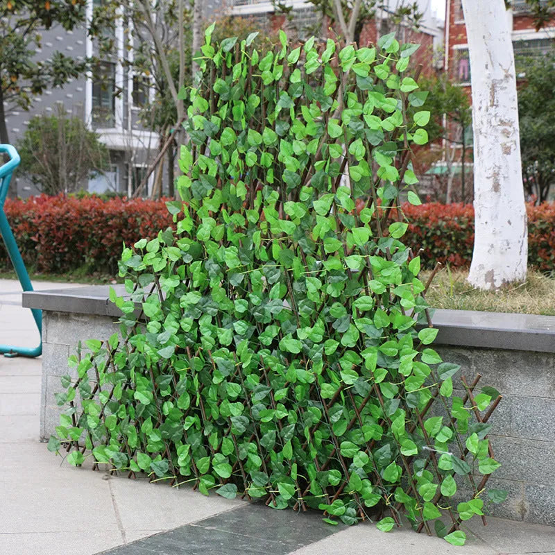 Simulation plastic outdoor wooden fence panel purely handmade in Large size for garden decoration