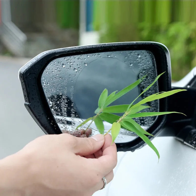 Car rearview mirror rainproof film nano anti-fog sky blue 95mm high strength adhesive