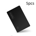Black ultra-thin anti-loss card for Apple devices with MFI certification and 51mm x 82.6mm dimensions