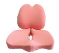 Memory foam seat cushion 46x32cm with breathable cotton cover in red, light grey, navy blue, dark grey, or pink.