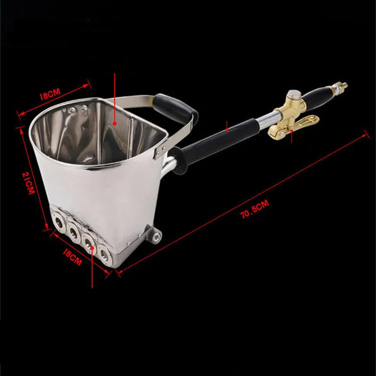 Multi functional pneumatic airless spraying machine for exterior wall paint with detachable nozzle and 25cm spraying distance
