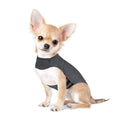 Heather Grey dog anxiety jacket or calming vest made from brocade cotton fabric.