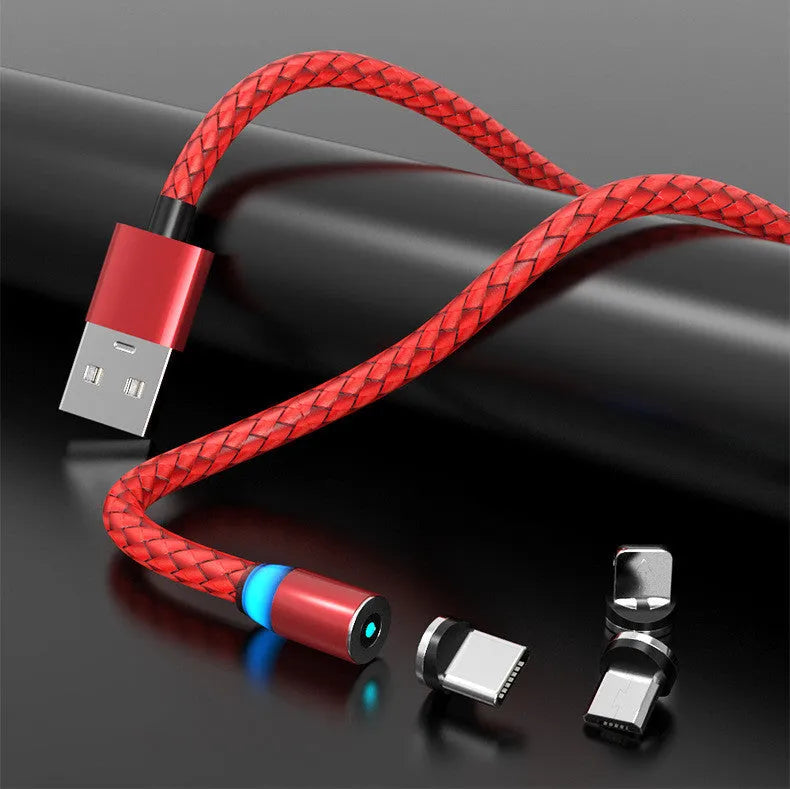 Magnetic data cable with 1m and 2m options, USB Lightning Micro USB TYPE-C
