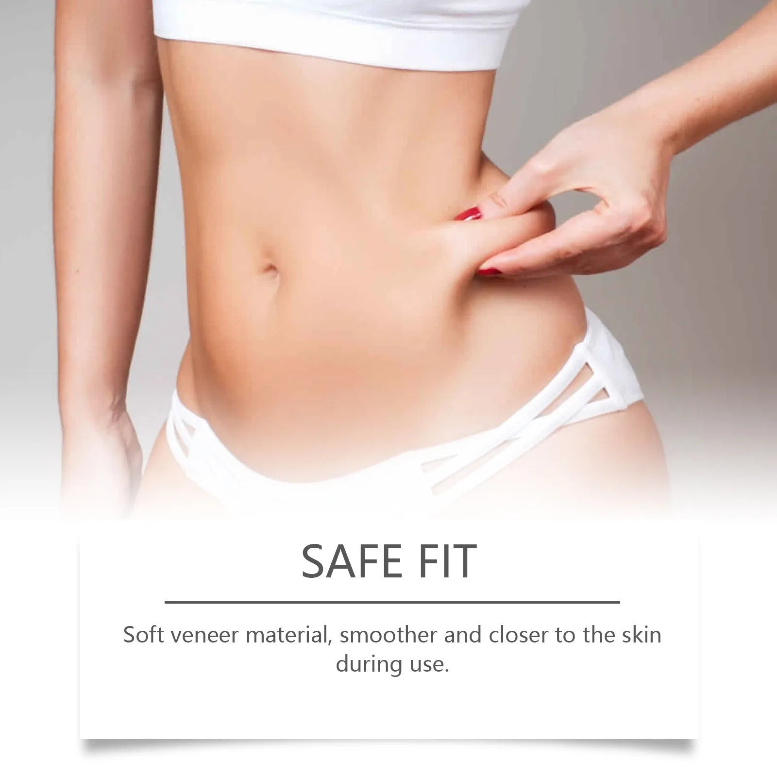 Four clear body contouring microneedle patches for skin firming, featuring acetyl hexapeptide-8.