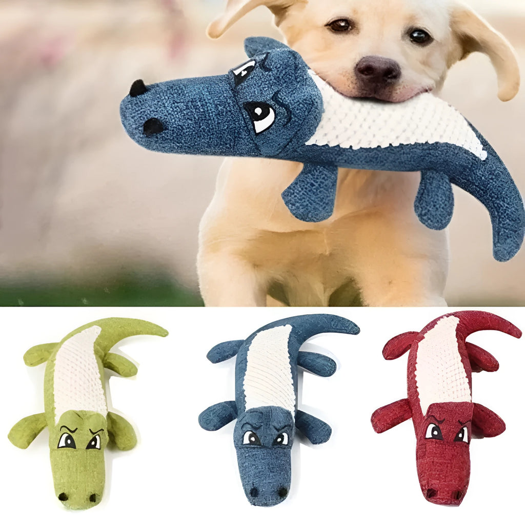 Blue corn-shaped plush pet toy with grid texture for cats and dogs biting