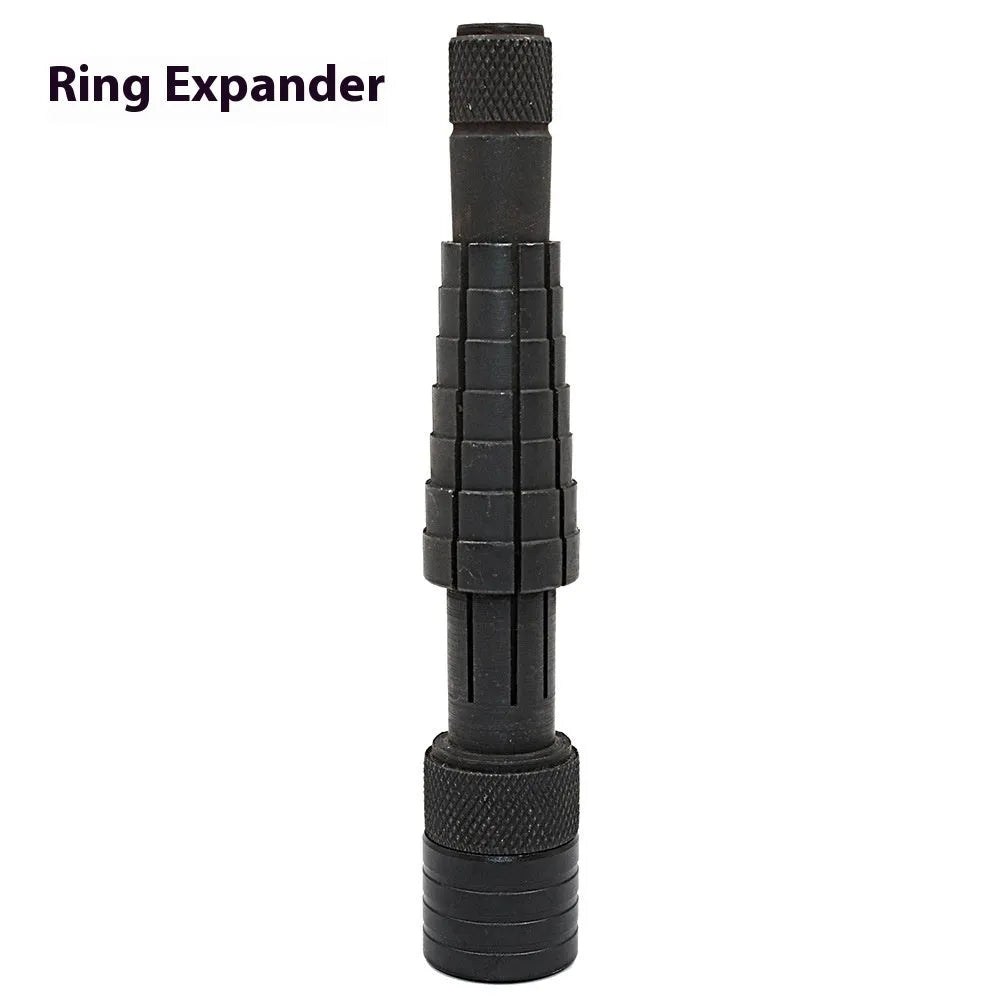 Rotate HXF330025 ring expansion tool with circular stretcher and rubber hammer for jewellery resizing