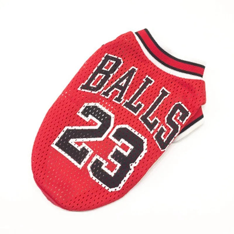Black and red dog sweatshirt vest in polyester fabric with sizes from S to XXL