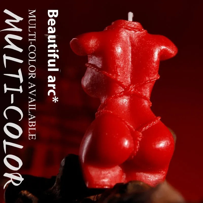 Low-temperature soy wax fragrance candles in rose red, pink, and purple colours for sensual use.