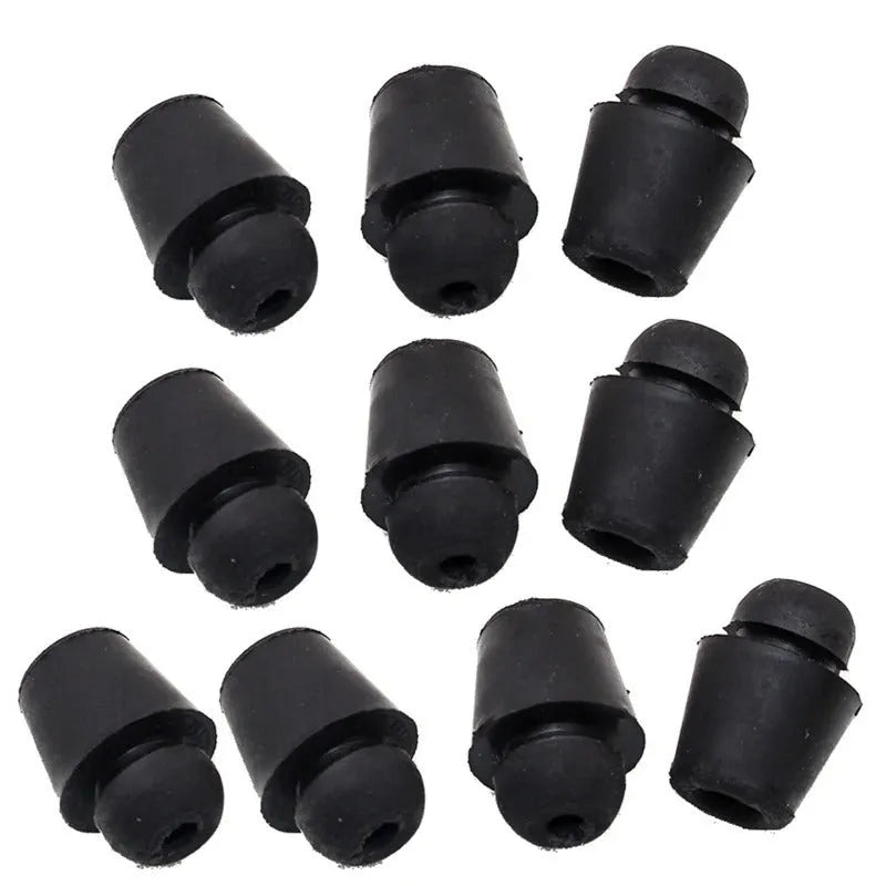 Set of 10 X16 coloured rubber automobile damping buckle clips for shock absorption.