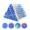 Disposable eyelash brushes with transparent storage tubes in four colours