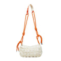 Soft pillow-shaped women's nylon messenger bag in choice of colours on adjustable crossbody strap.
