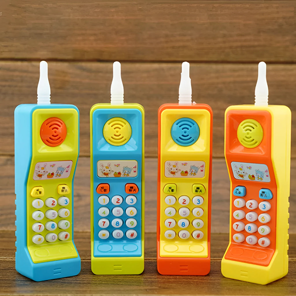 Children's battery-operated sound and light toy with cartoon animal design