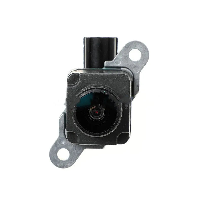 Black plastic rear view reversing camera for Dodge RAM trucks with rotating mount.