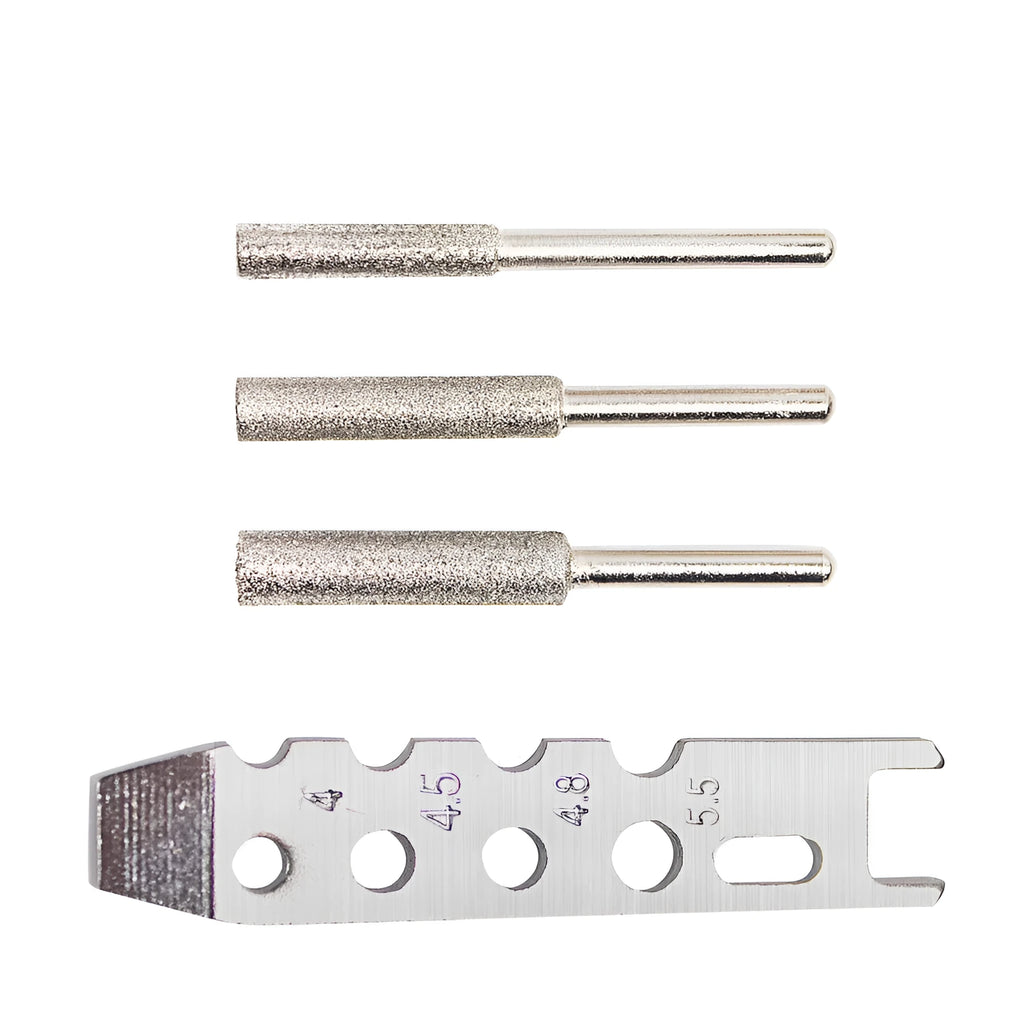 Electric chain grinder saw blade grinding accessories set with 70mm x 50mm grinding wheel