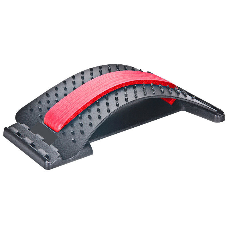 Adjustable Acupressure Back Massager - Multi-Level Lumbar Stretcher & Health Appliance for Muscle Relief & Spine Support