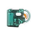 Electric hook tier automatic fishing knot tool in Lake Blue Transparent colour with PC shell