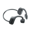 G1 wireless sports Bluetooth headset in earless design, two colour options shown on model ear