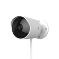 White wireless dome camera with 1080P resolution, 3.6mm lens, and 15 metre infrared night vision