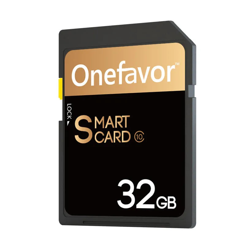 SD to PCMCIA adapter card with stainless steel housing next to a 32GB SDHC card for Mercedes-Benz vehicles