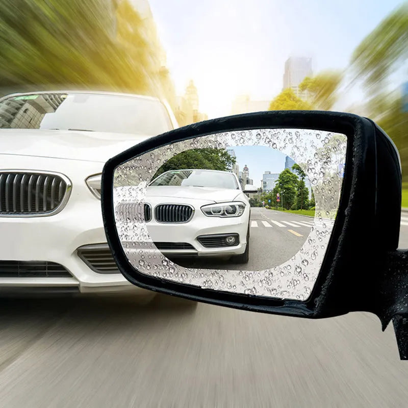 Car rearview mirror rainproof film nano anti-fog sky blue 95mm high strength adhesive