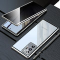 Samsung anti-peeping magneto phone case with double-sided glass in multiple colours for S21 series