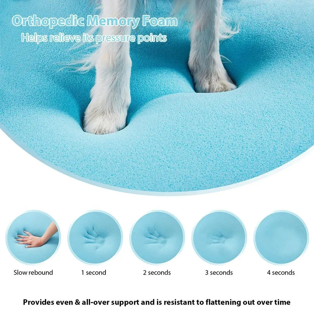 Waterproof dog bed sofa mat in Oxford fabric with raised edges, suitable for medium large dogs, L90x65x16CM size shown