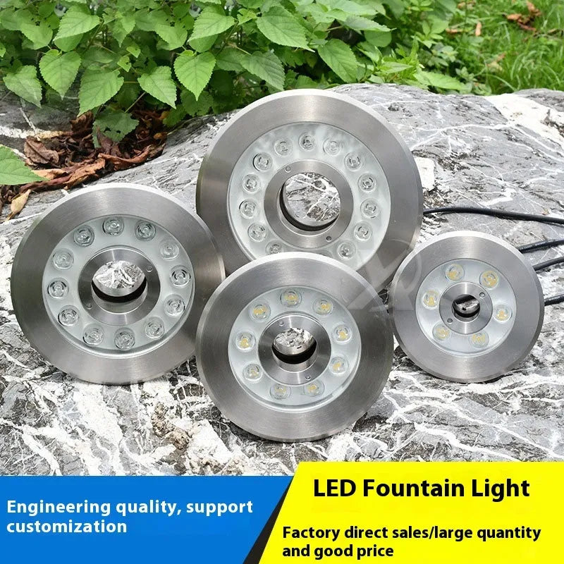 Aluminium alloy underwater garden lamp for outdoor landscape lighting