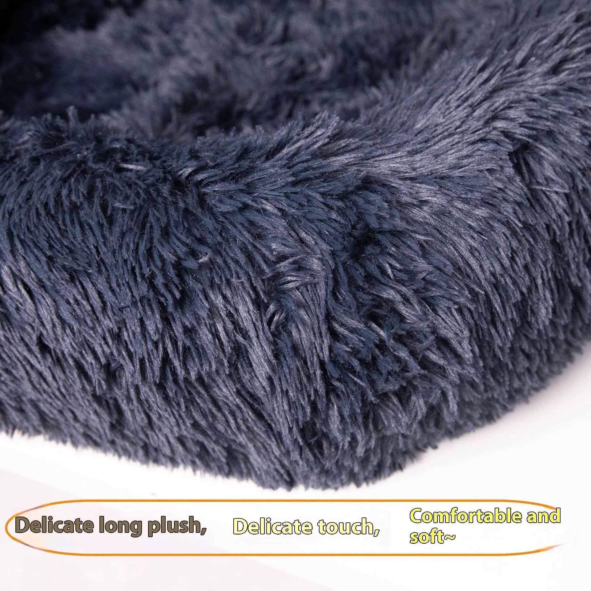 Beige fleece-lined pet mat with high sides placed on a grey car seat, showing its 50cm height and contained design.