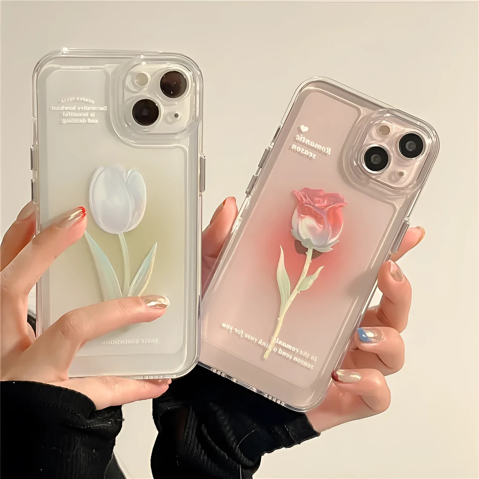 Tulip all-inclusive TPU phone case in space shell gradient colours for iPhone protection
