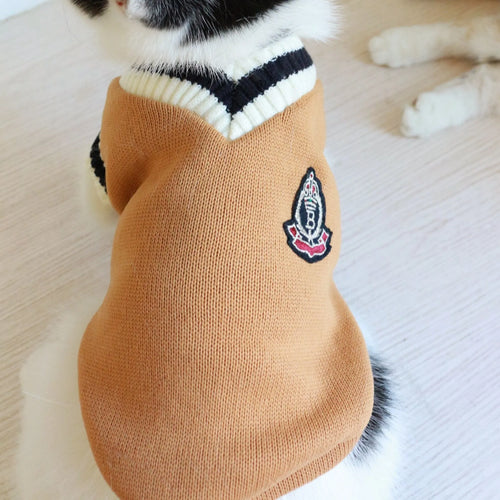 Green fleece knit sleeveless cat vest, college style, size S to 3XL