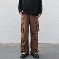 American Vintage functional overalls for men in brown, chemical fibre blend, polyester 75%, no stretch