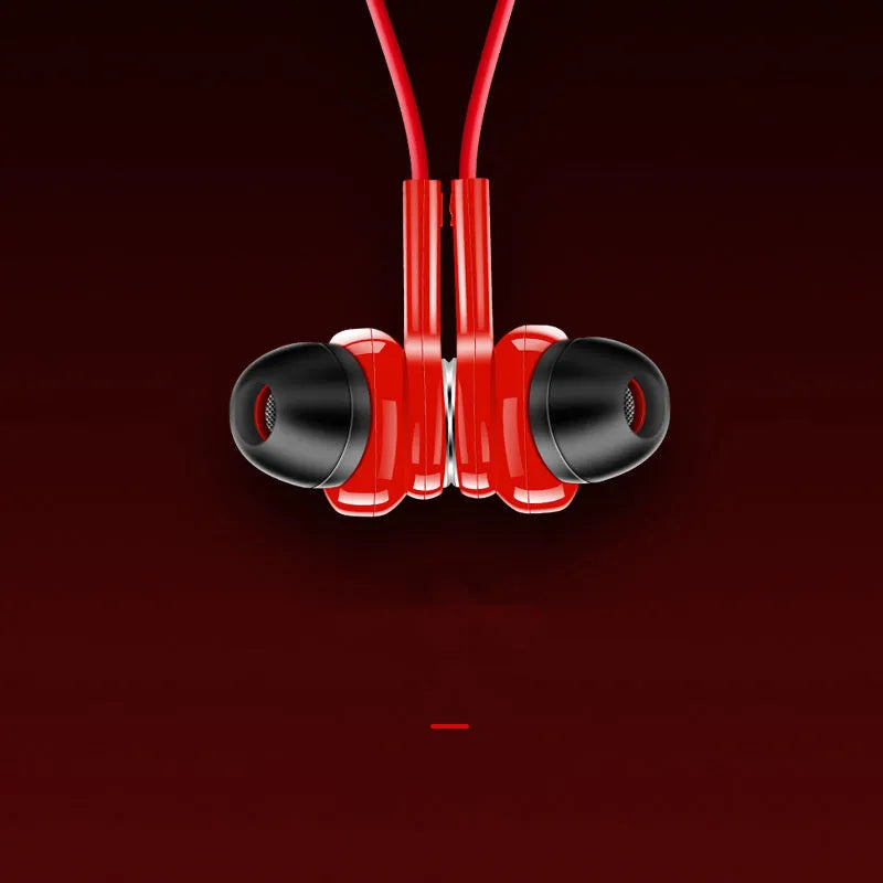 G03 neckband sports Bluetooth earphones in black, red, or white with a flexible neckband and earpieces.