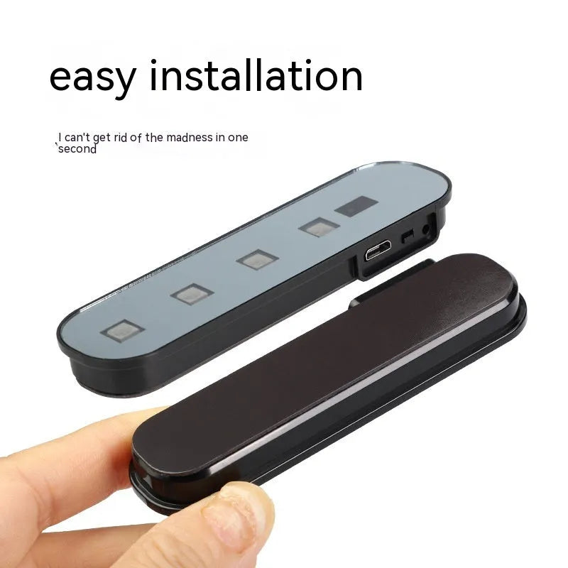 T-style colourful car door induction lamp with magnetic mounting for automatic courtesy lighting