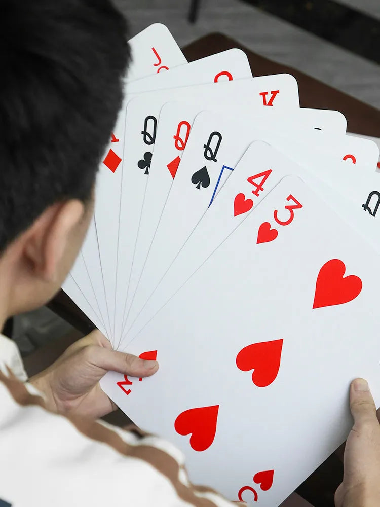 Large size playing cards for Fight the Landlord table game in oversized format