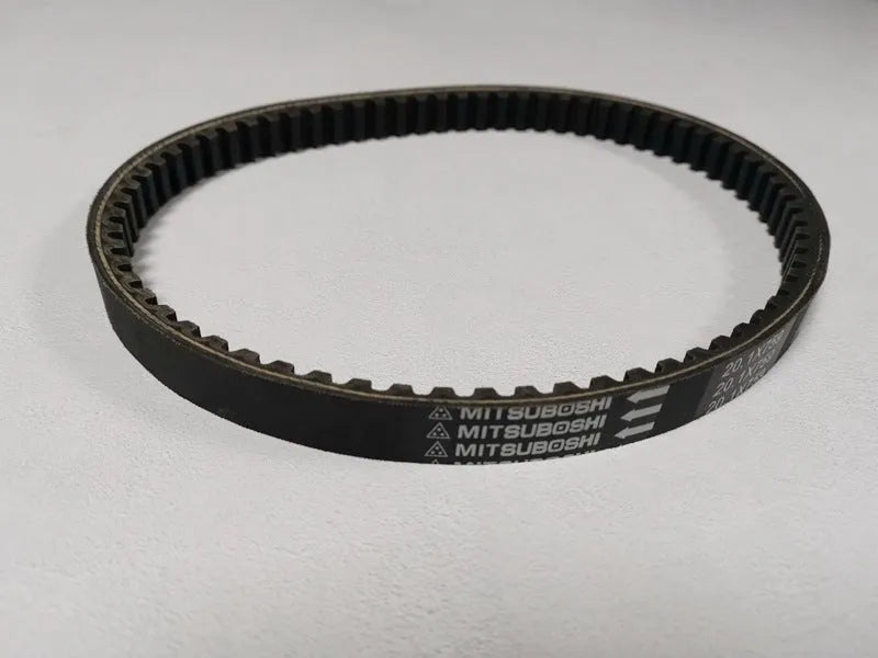 Black motorcycle drive belt for Jinli GP110 and Fengli VP110 scooters, part number 20.1-759