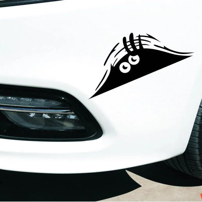 Sand Dune Monster reflective car sticker, 19x7cm PET self-adhesive body decal in black Type A or Type B