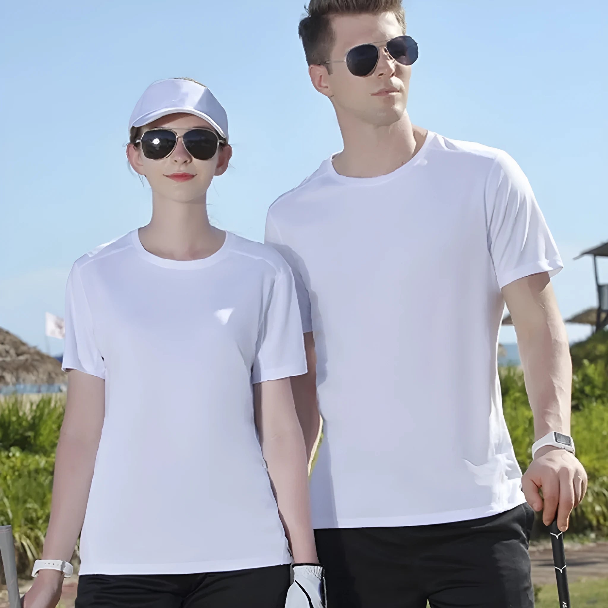 Men's solid black loose fit round neck cotton t-shirt laid flat