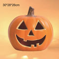 Plastic pumpkin lamp prop 30x28x26cm hollow out luminous European style Halloween decoration