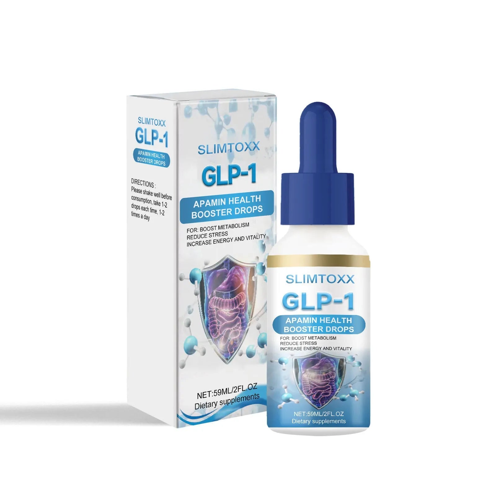 59ml Daily Mild Body Care Drops bottle with dropper containing Traditional Chinese Medicine extract formula