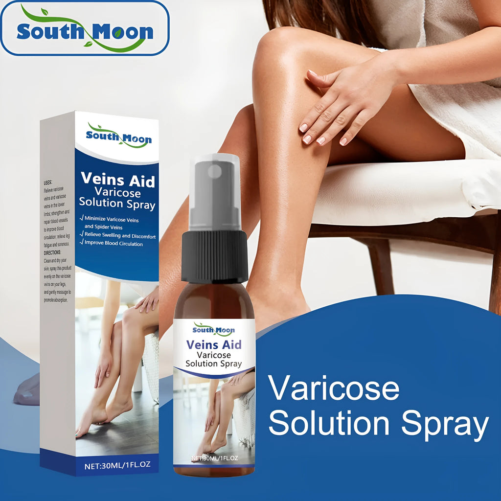 30ml bottle of leg care spray with menthol, ginger, and horse chestnut extracts